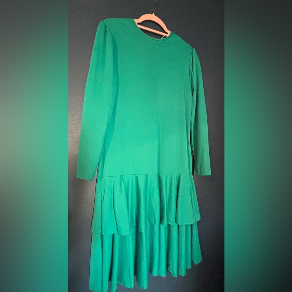 Fun 20s style vintage dress from the 60s/70s GREEN